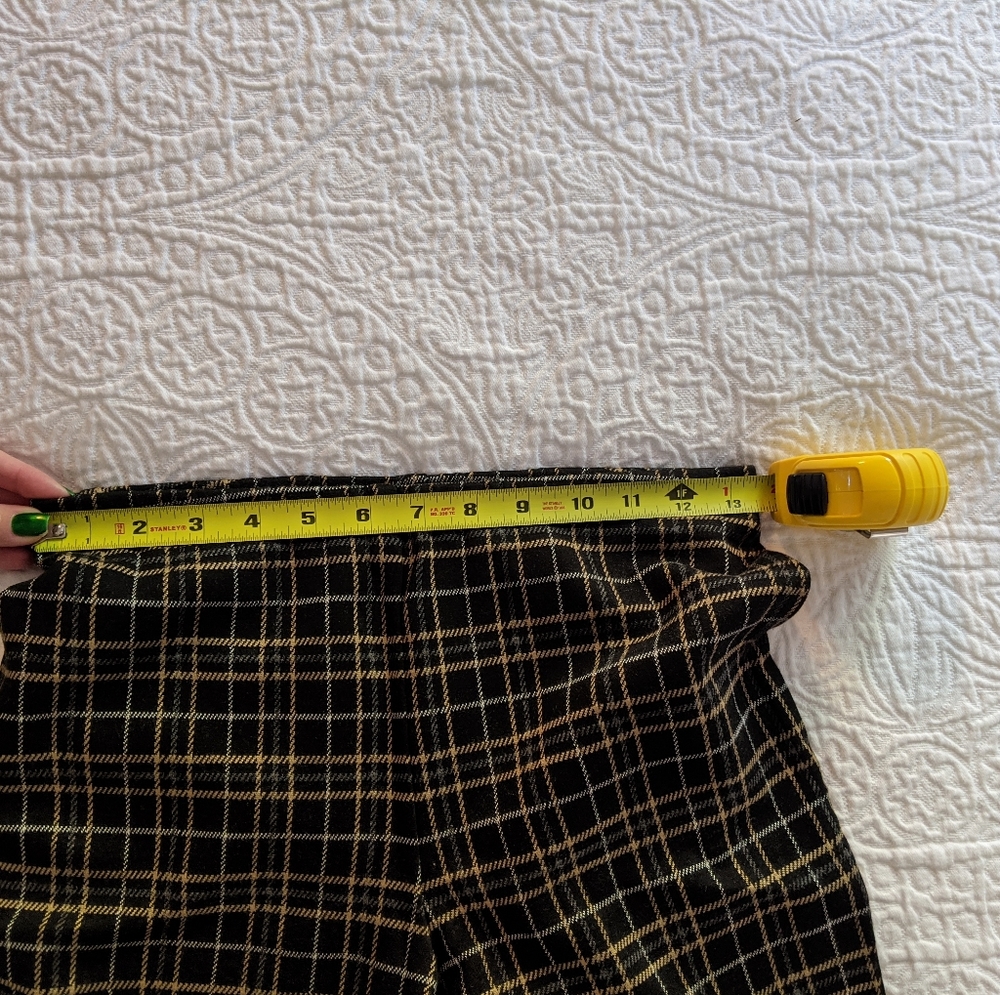 J Jill XS ponte striaght high mid plaid pants - Picture 7 of 7